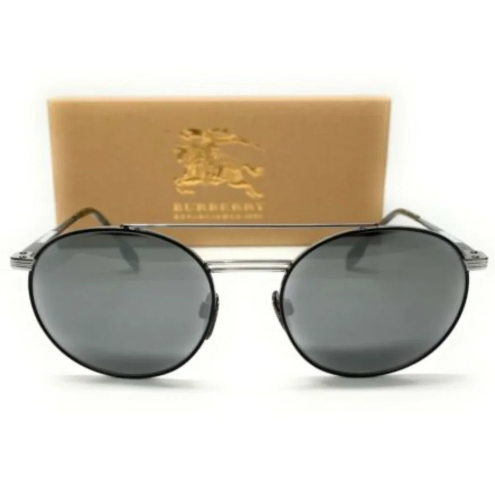 Burberry Men's Silver Matte White Sunglasses!